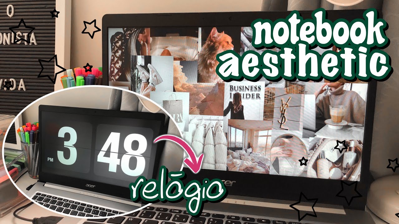 notebook aesthetic || personalizando windows 💻⏰