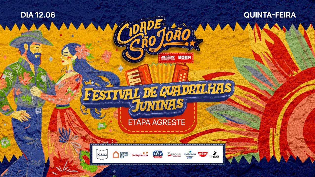 🎥 AO VIVO | Festival de Quadrilhas Juninas - Etapa Agreste | Cidade São João 🌽💃