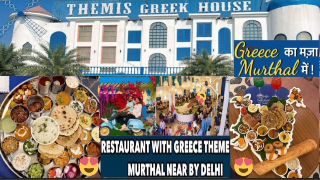 Themis Greek House Murthal | 100% Toll Refund | Santorini Greece Vibes