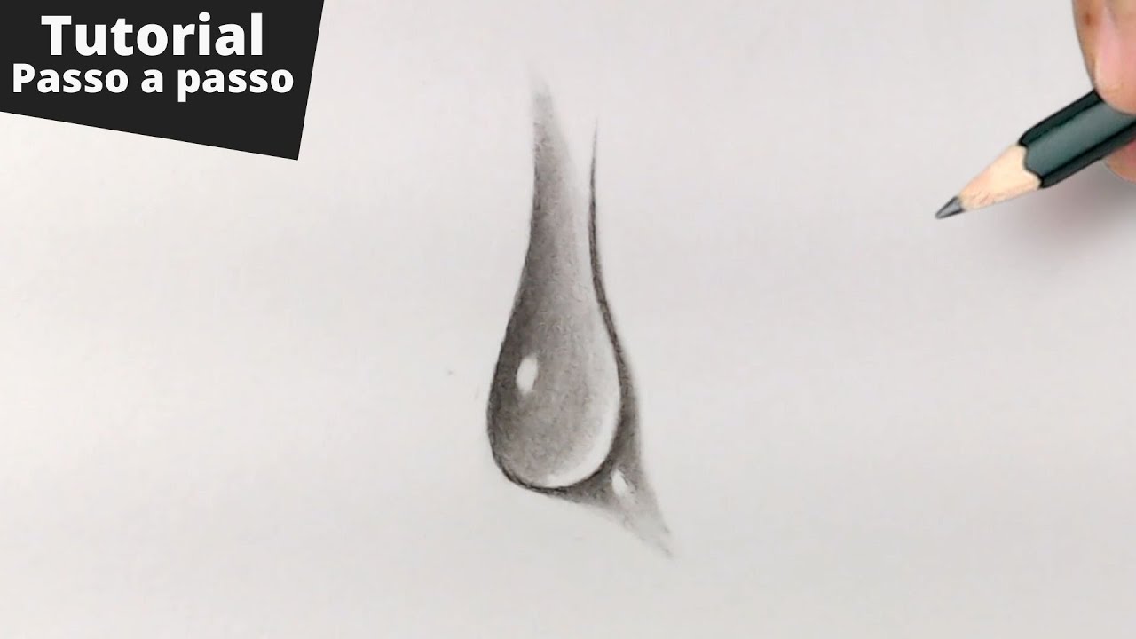 3 MANEIRAS: Como Desenhar Gotas de Água Realista | Tutorial Passo a Passo
