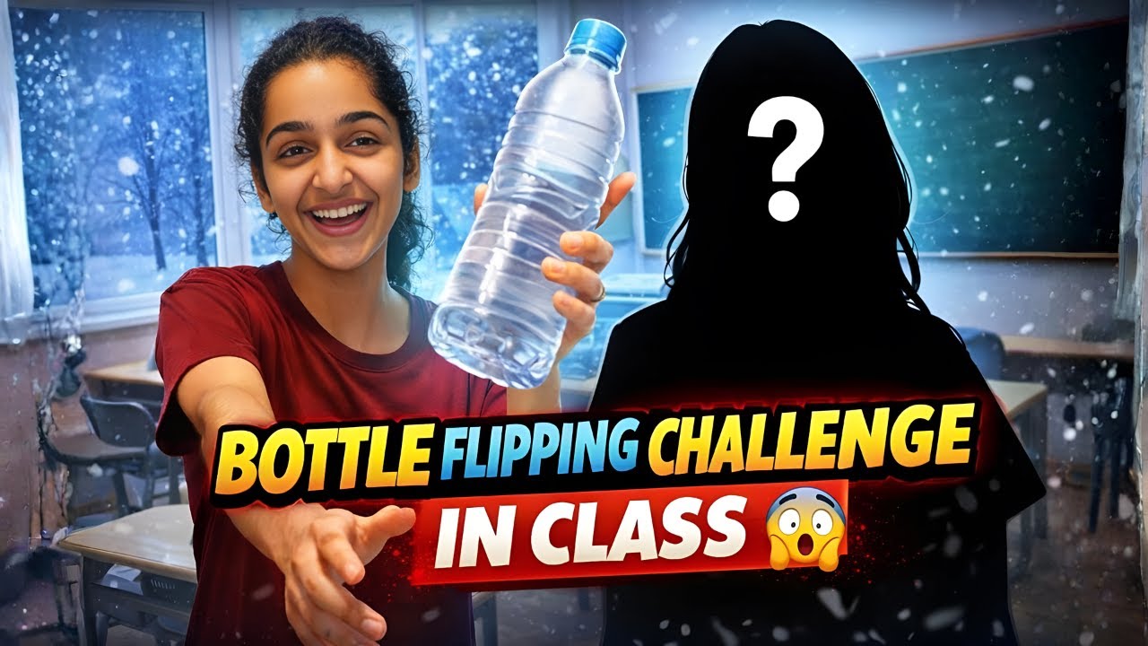 Bottle Flipping Challenge IN CLASS 😱🔥 |CRAZY FUN 😂❄️