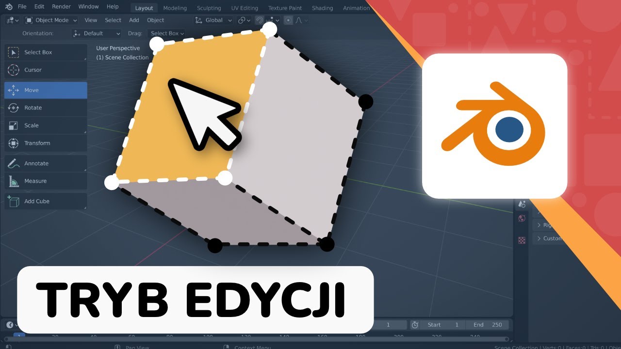 Początki modelowania i trybu edycji - Blender #2