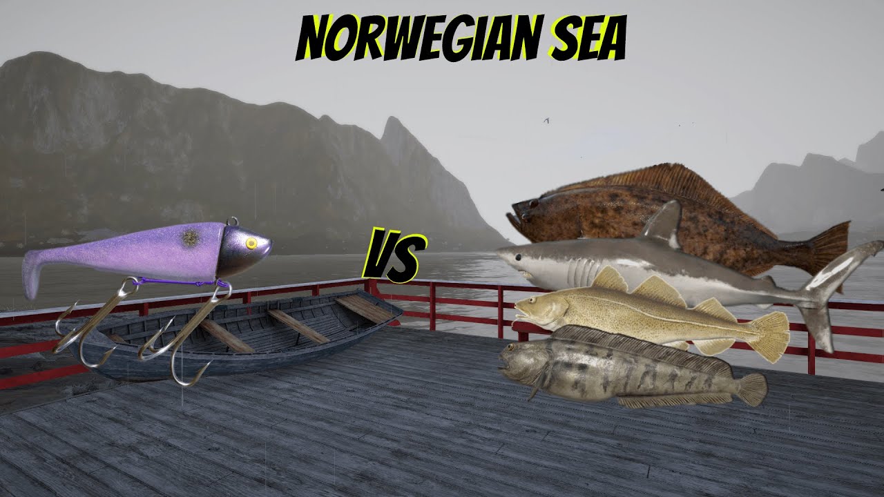 Russian Fishing 4 RF4 - Norwegian Sea - Test lures Giant shad in 4 hours 4.300 k  silver