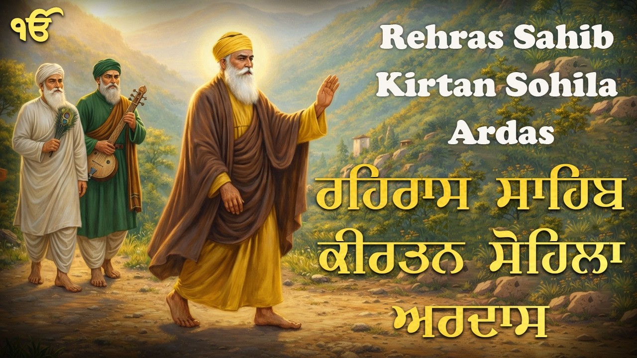 09-02-2026 Rehras Sahib | Kirtan Sohila | अरदास - Sikh Ardas Path | New Nitnam 3 Bani Path Evening