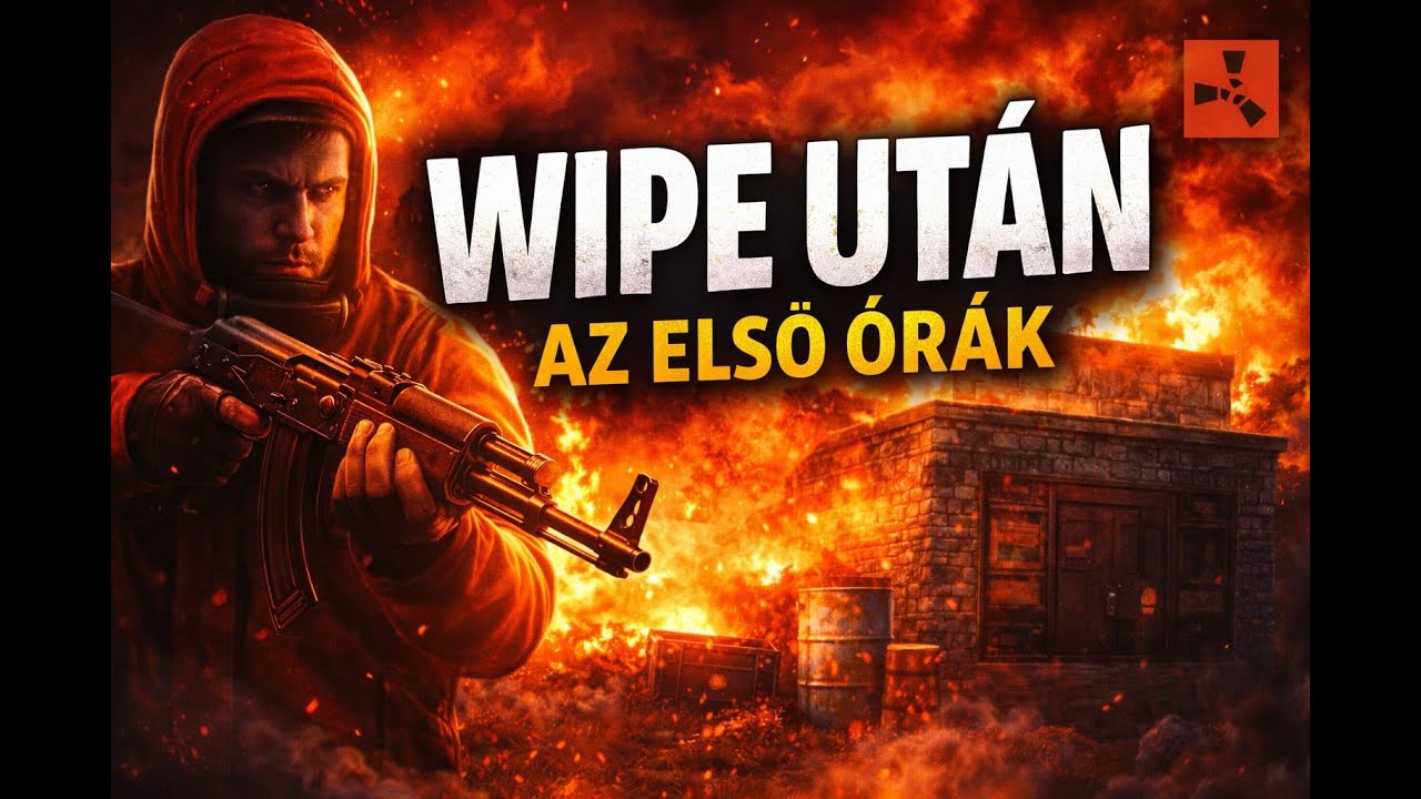 Rust - wipe után indul a grind | loot, build, pvp? 1/2
