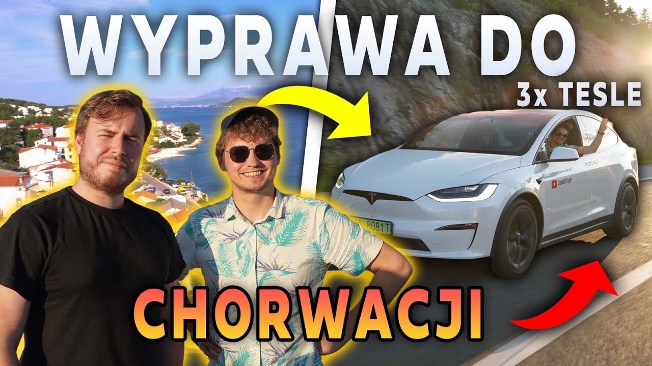Tesla Model X PLAID do Chorwacji w 2023 roku! PRZEJAZD 3 TESLAMI i Kolejki na Ładowarkach 😕