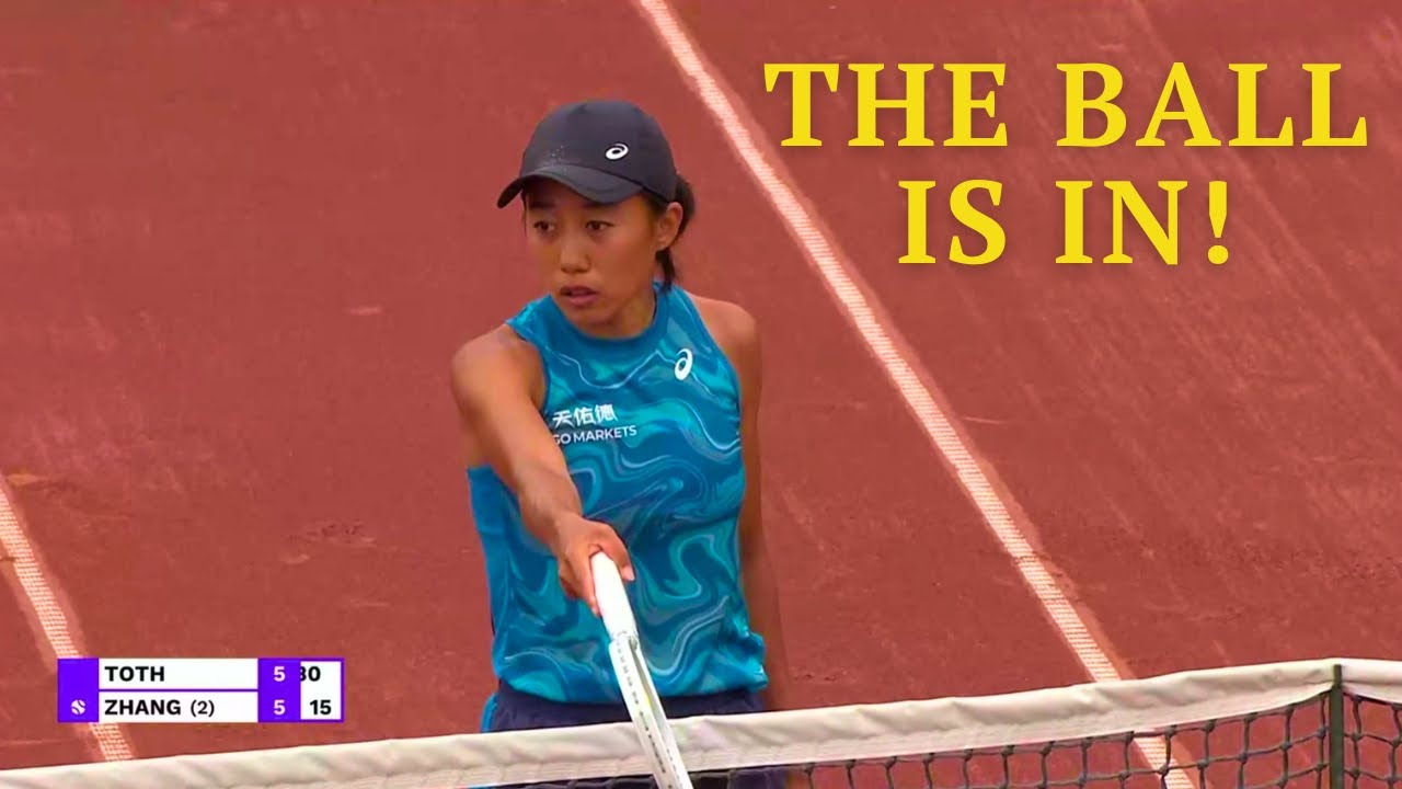 Zhang vs Toth FULL VIDEO of tennis scandal | WTA Budapest Open 2023