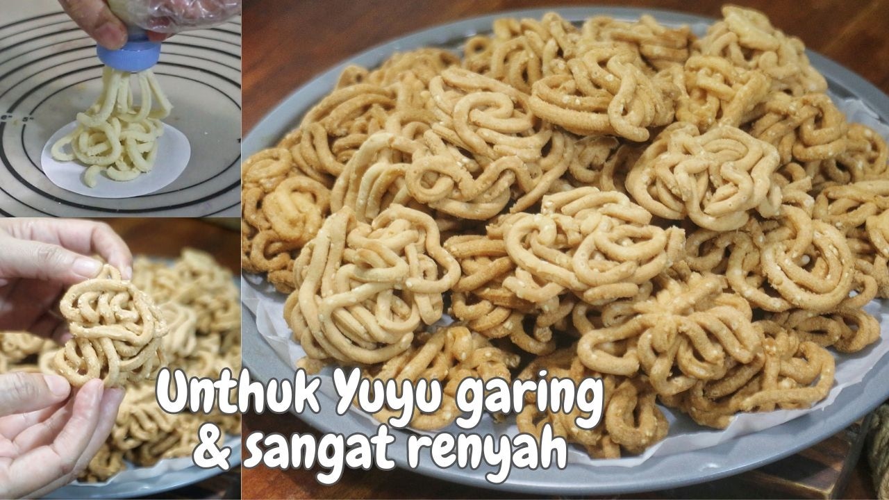 Kue unthuk yuyu dengan cetakan DIY, garing dan sangat renyah