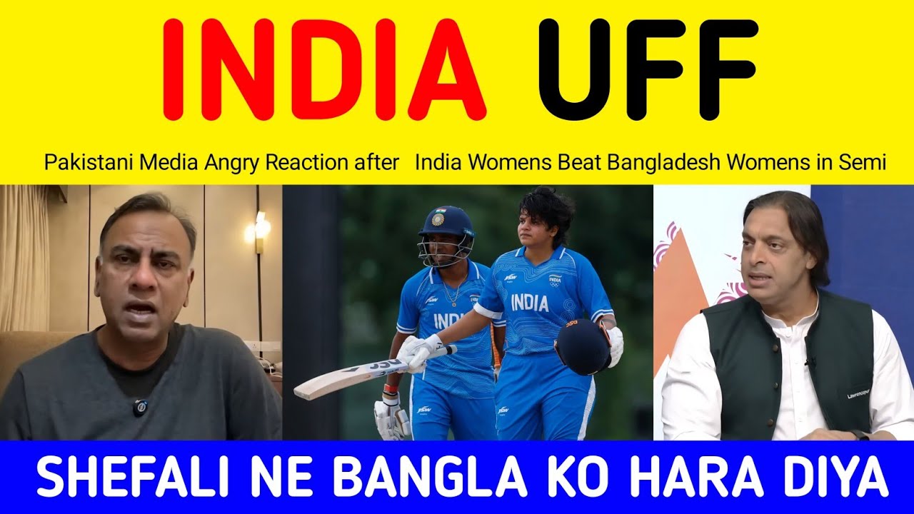 Basit Ali Crying after India Womens Reach Finals | Pak Media on India Win vs Bangladesh Womens