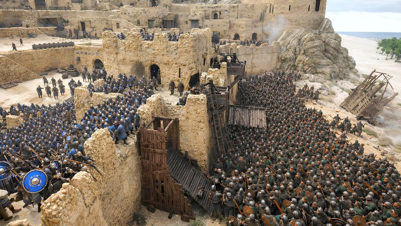 2500 Sturgians vs 5000 Battanian Raiders | Siege Battle – Mount & Blade 2 Bannerlord