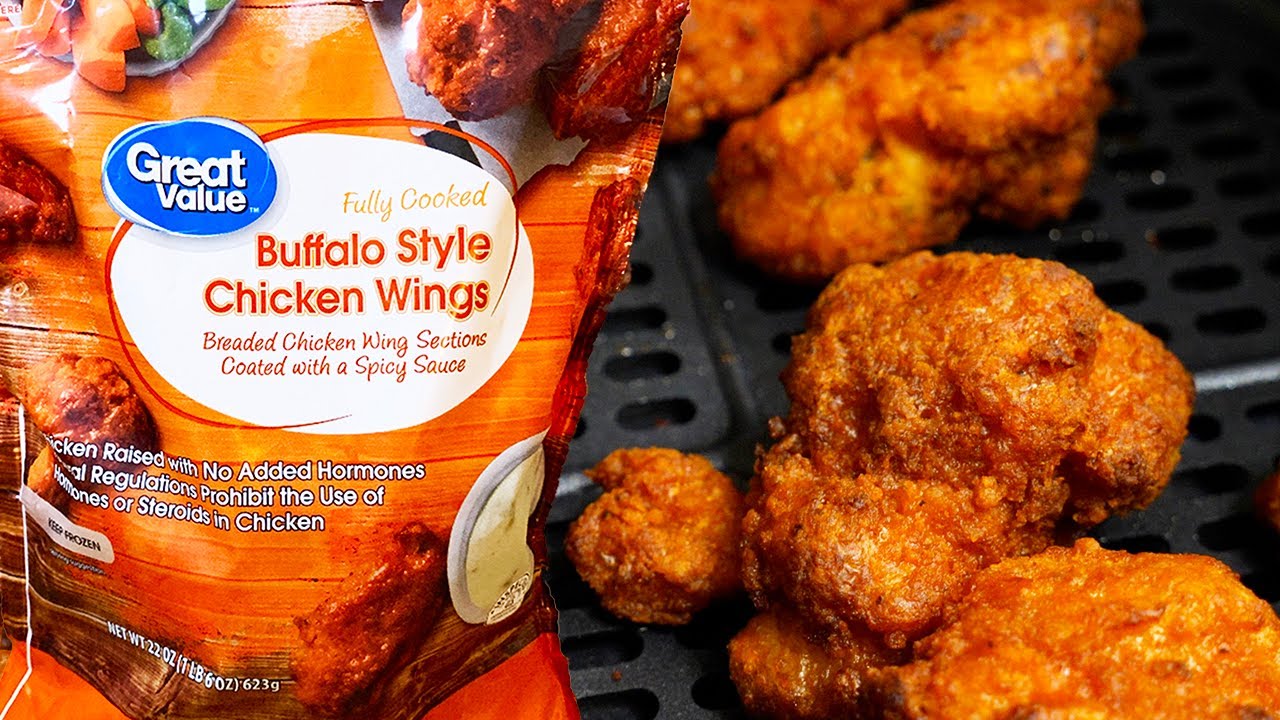 Air Fryer Frozen Chicken Wings | fully cooked chicken wings