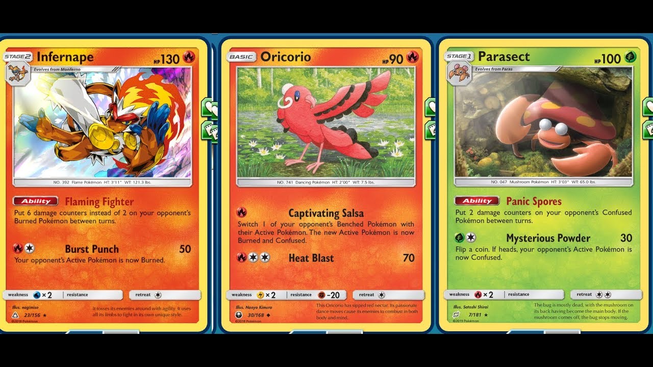 Captivating Salsa ORICORIO Deck, ONE Energy Lethal Bench Snipe, Infernape & Parasect Combo