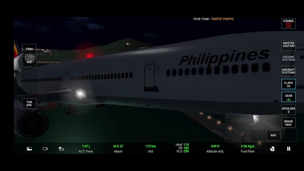 Rfs simulator Mcdonnell Douglas md-11 Philipina airlines Landing 