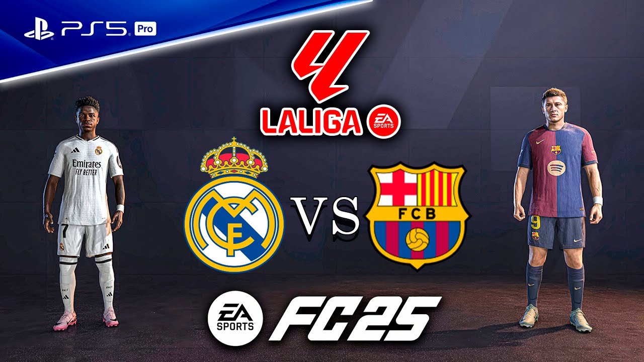 FC 25 - Реал Мадрид vs Барселона - Эль-Класико Ла Лига 25/26 [PS5 Pro] 4K60 Полный Матча 