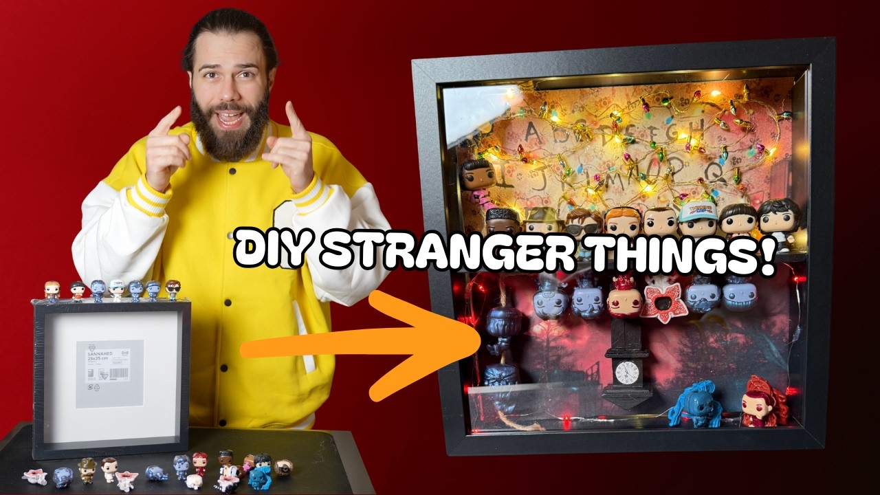 Kinder Joy trifft DIY! 👀🔥 Stranger Things Figuren als Bilderrahmen!