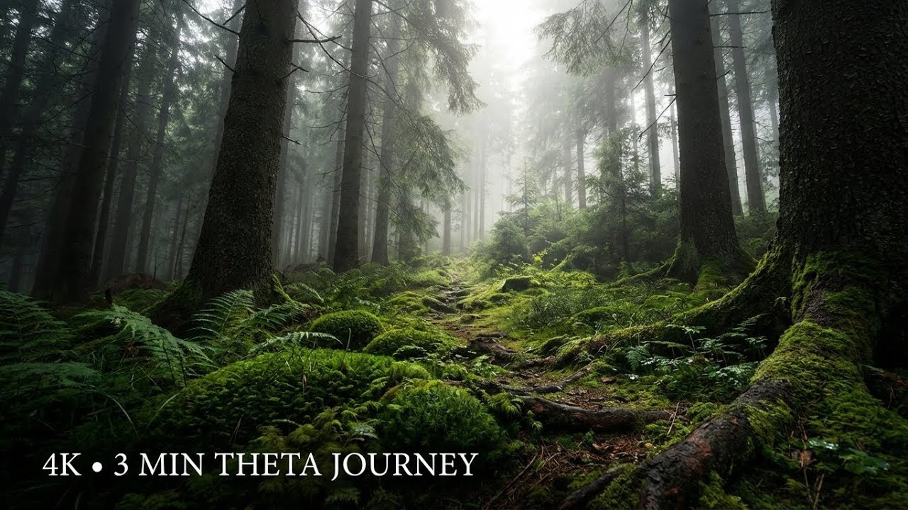 Forest Bathing Ambience 🌲 Theta Waves for Mental Reset & Focus (3 Min)