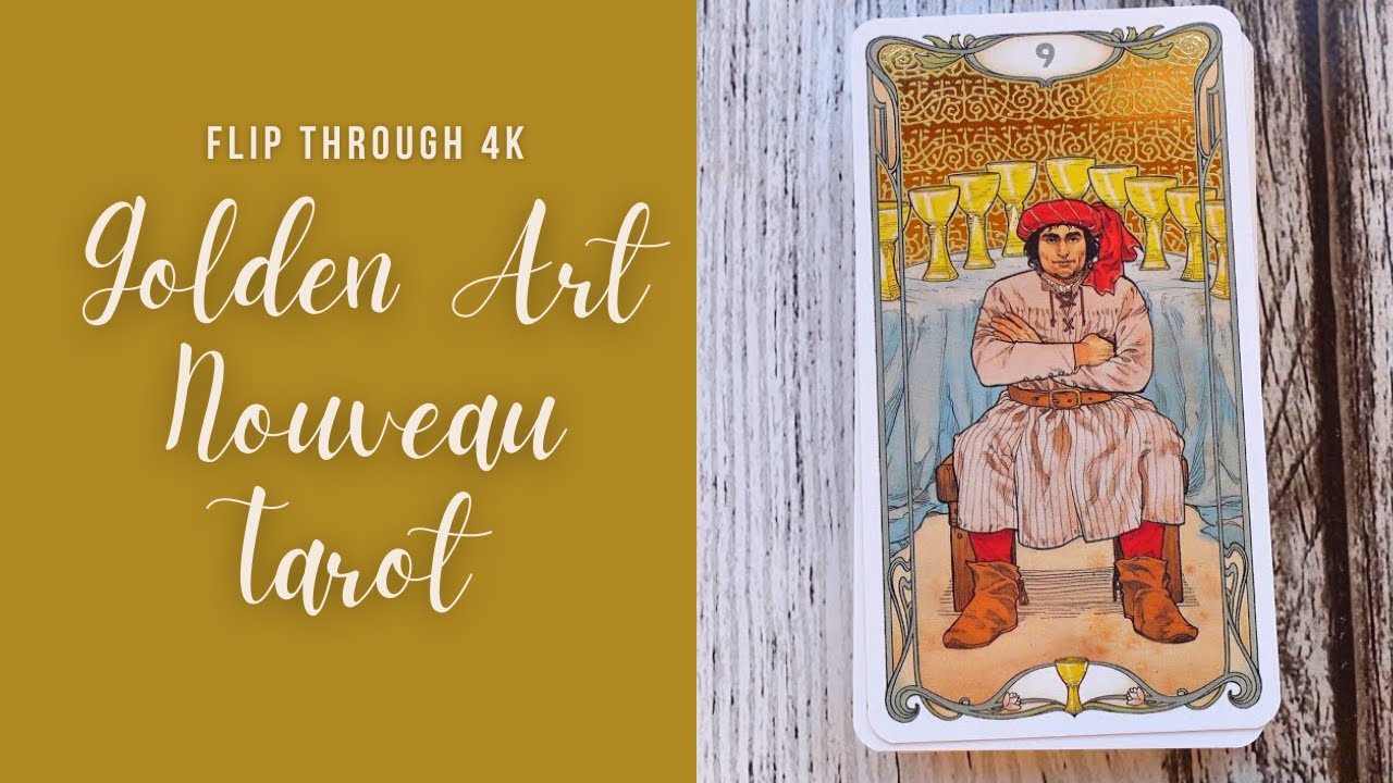 Golden Art Nouveau Tarot - LoScarabeo - Flip Through 4K