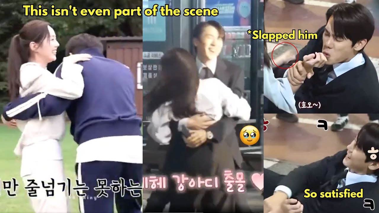 Yeon Seok blowing on Soobin’s hand!!😍 SaJu couple really dgaf, they hugged in front of the staff😂