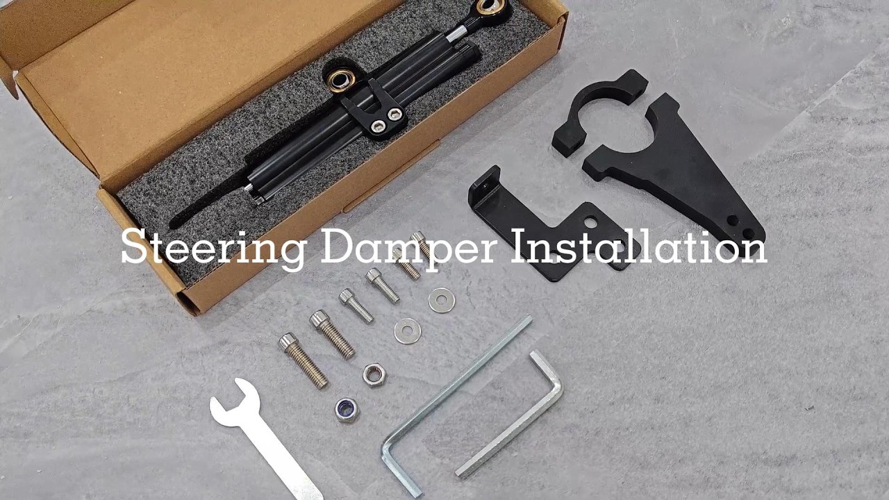 How to install the steering damper on Boyueda S5-11& S3-11 electric scooter?