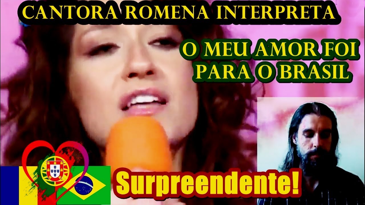 O MEU AMOR FOI PARA O BRASIL - Música portuguesa interpretada por cantora romena na TV.  Incrível!