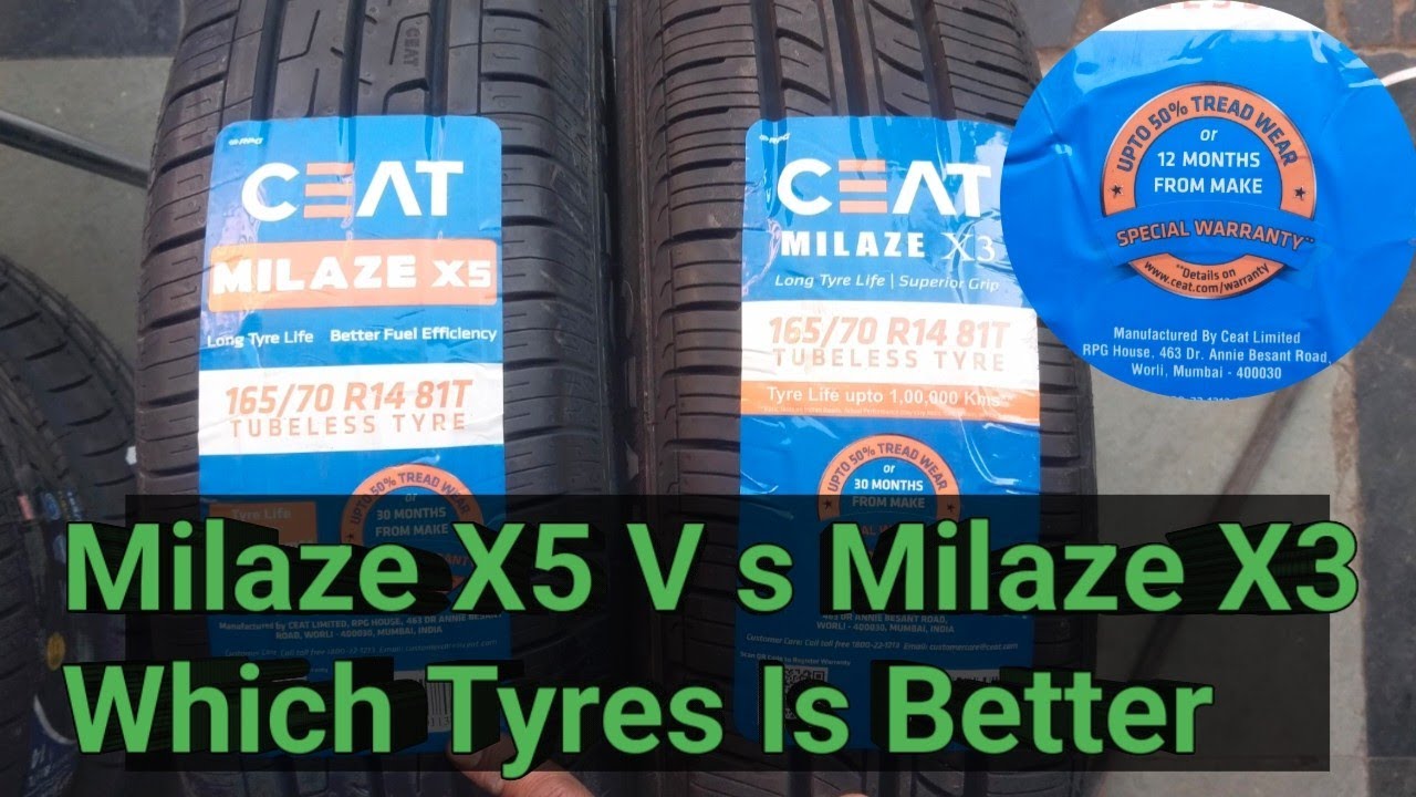 The Ceat Milaze X5 V,s Milaze X3| Which Tyres For You| The Tyre House