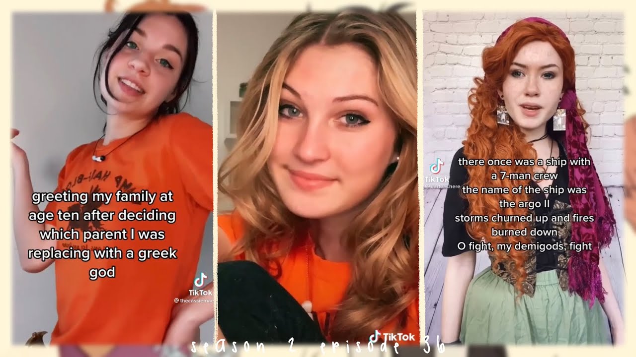 percy jackson tiktoks while nico and hazel hangout in their cabin | season 2 episode 36