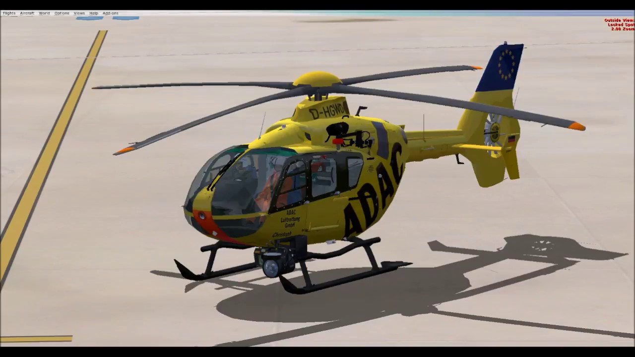 FSX FS Luftrettung ADAC Luftrettung EC-135