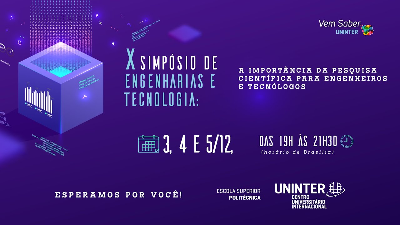 X Simpósio de Engenharias e Tecnologia | 03.12.2025 às 19h