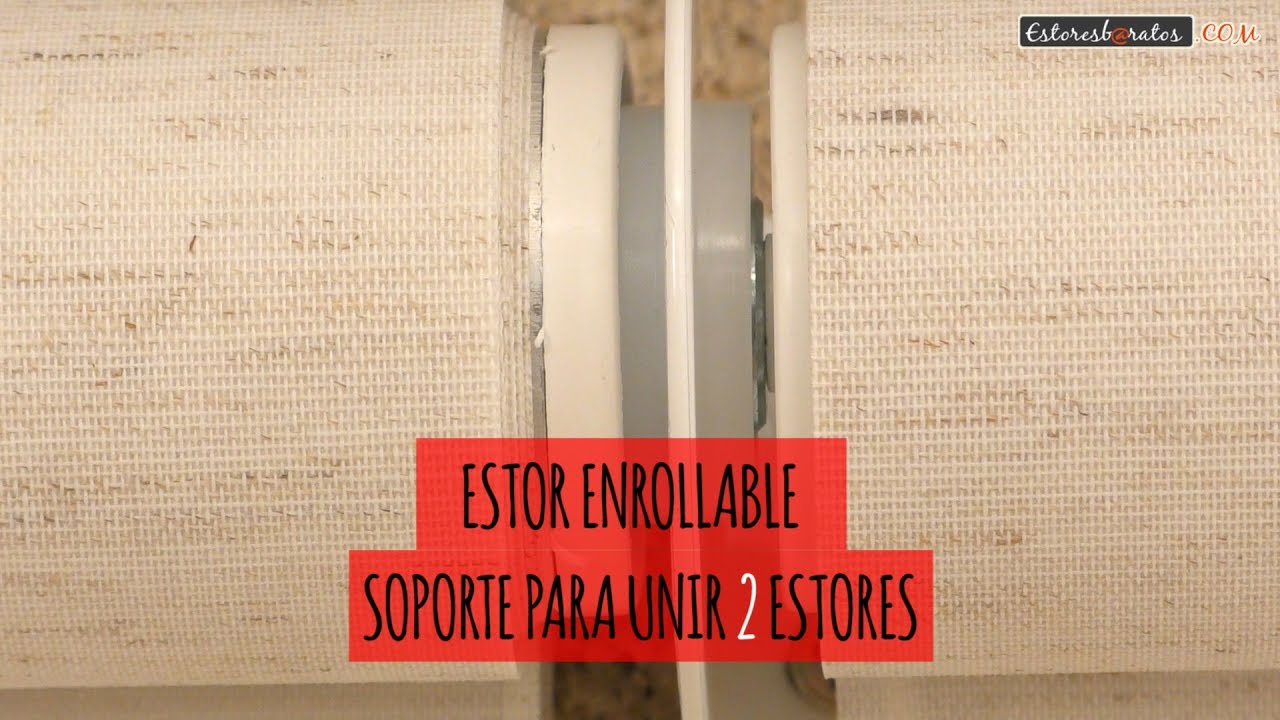 Soporte central de estor enrollable. C&oacute;mo es y c&oacute;mo se instala