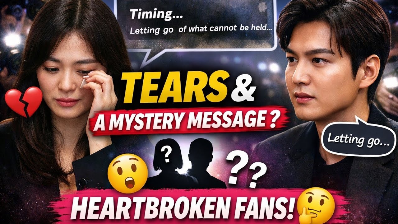 Song Hye Kyo in Tears After Mysterious Message from Lee Min Ho? 😢 Fans Left Heartbroken!