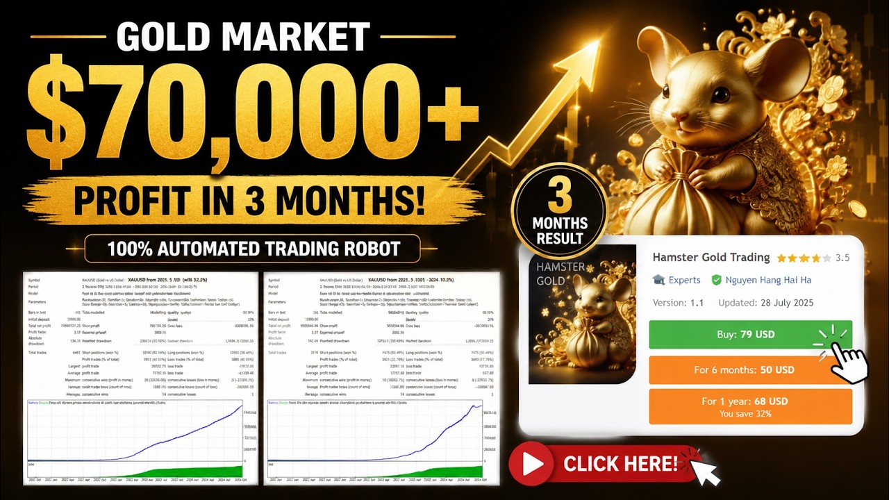 Hamster Gold Trading EA Review | +$70,000  Profit in 3 Months