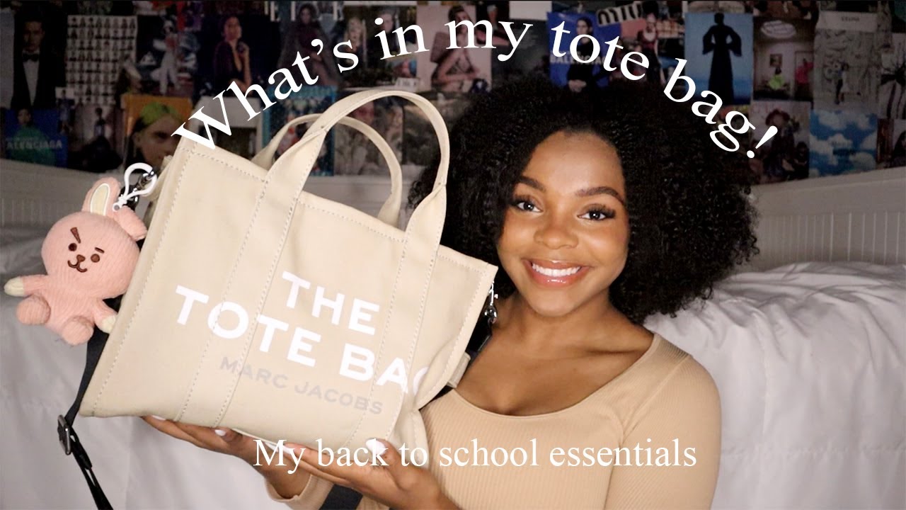 What's in my School Bag 2022 | My Marc Jacobs Tote Bag Review!