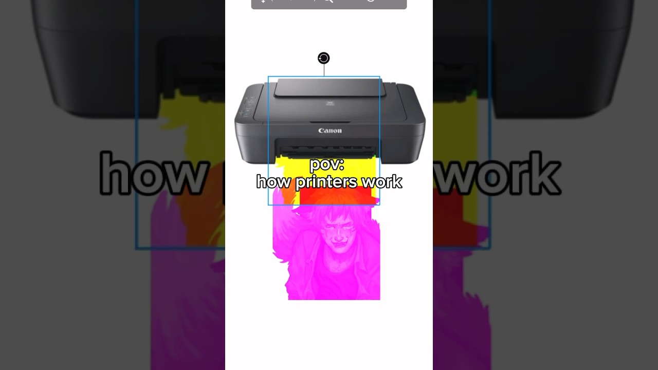 how printers work 😮😮 #art #drawing #trend #arttrend #fanart #btd