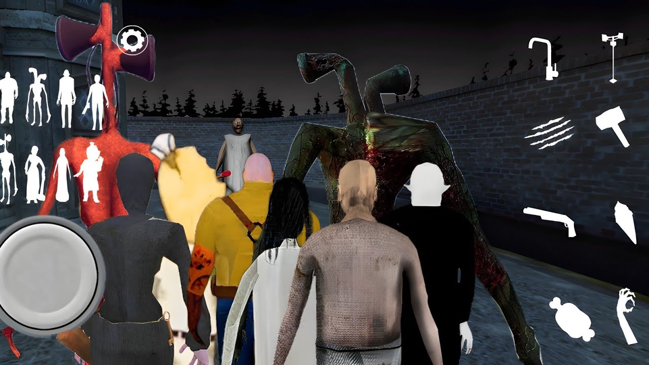 Playing As Grandpa, Evil Nun, Slendrina, Nosferatu, Siren Head, Pipe Head, Rod & Mr Meat In GRANNY 3