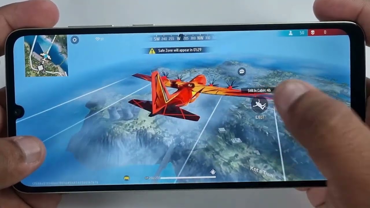 Samsung A05 test game Garena Free Fire