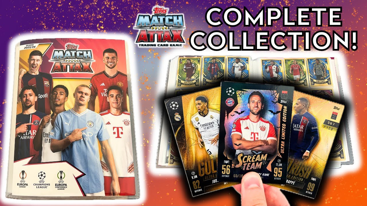 100% COMPLETE BINDER UPDATE | TOPPS MATCH ATTAX 2023/24 | GOLD RUSH CARDS, AUTOGRAPH, RELICS & MORE!