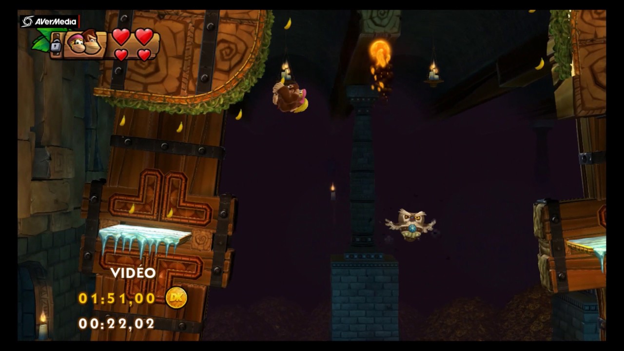 DK Country Tropical Freeze : Time attack Shiny gold // Slippy Spikes 6-K (