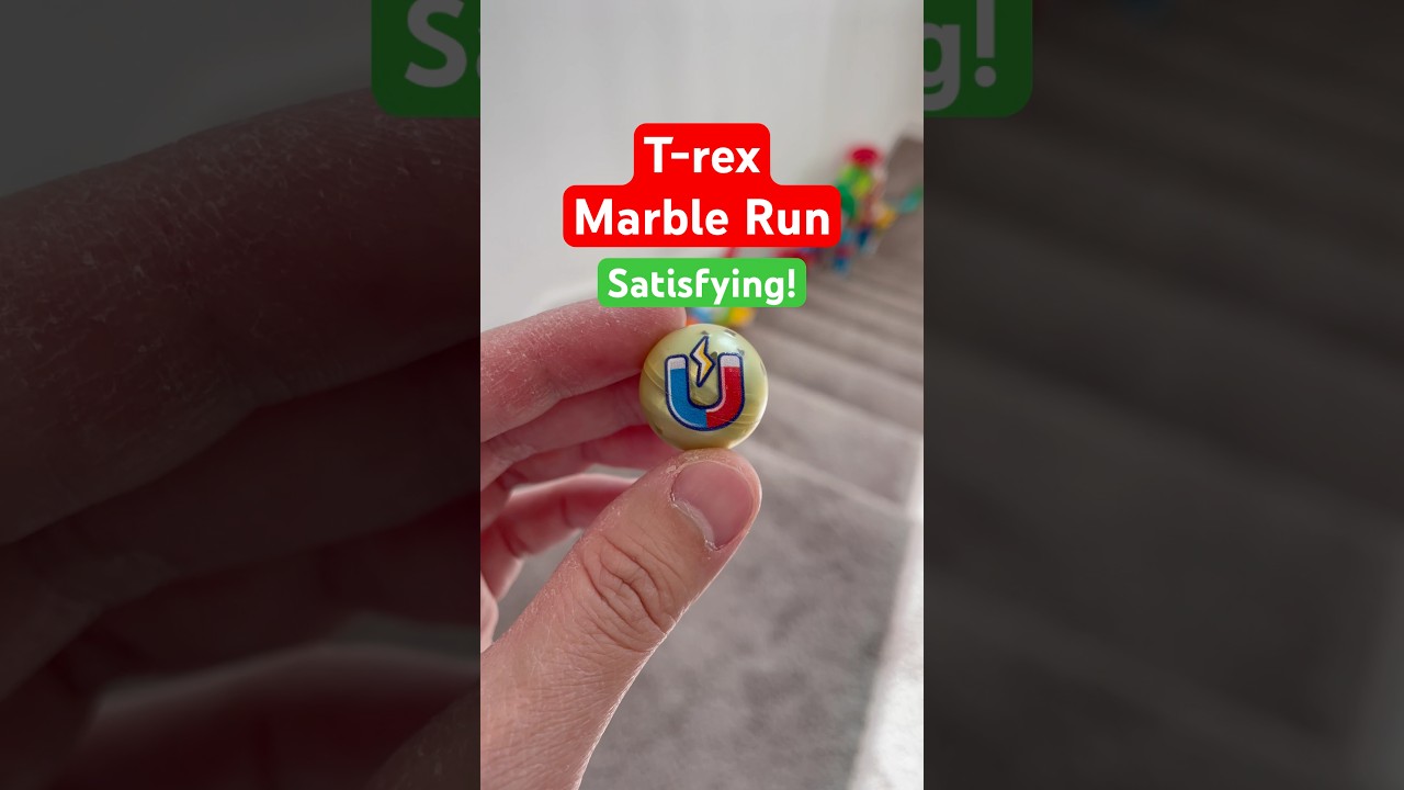 Magnetic Marble T-rex Dino Rush #asmr #satisfyingvideo #satisfying #asmr #asmrsounds #marble #vtech