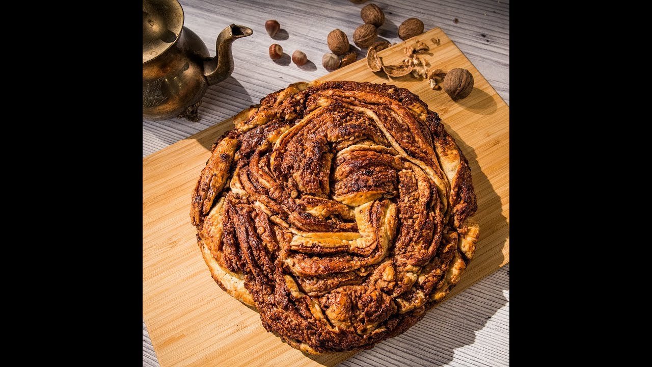 Walnut and Nutella Roll