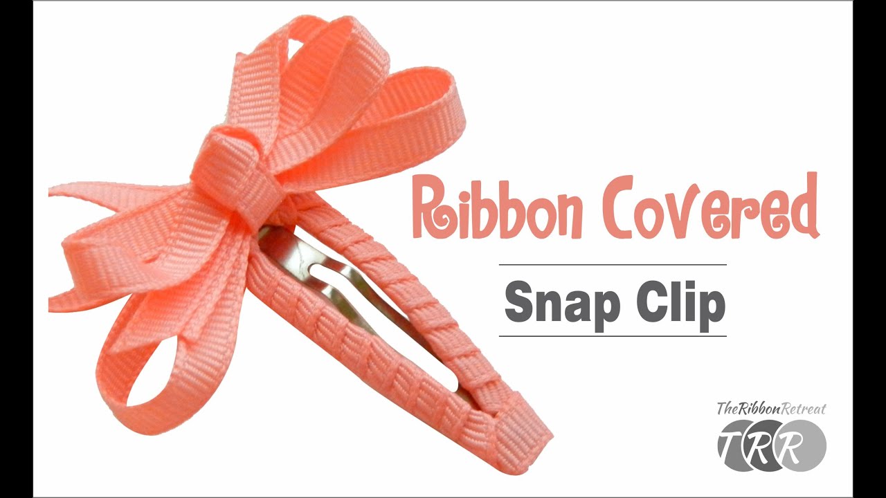 How to Make a Ribbon Covered Snap Clip - TheRibbonRetreat.com