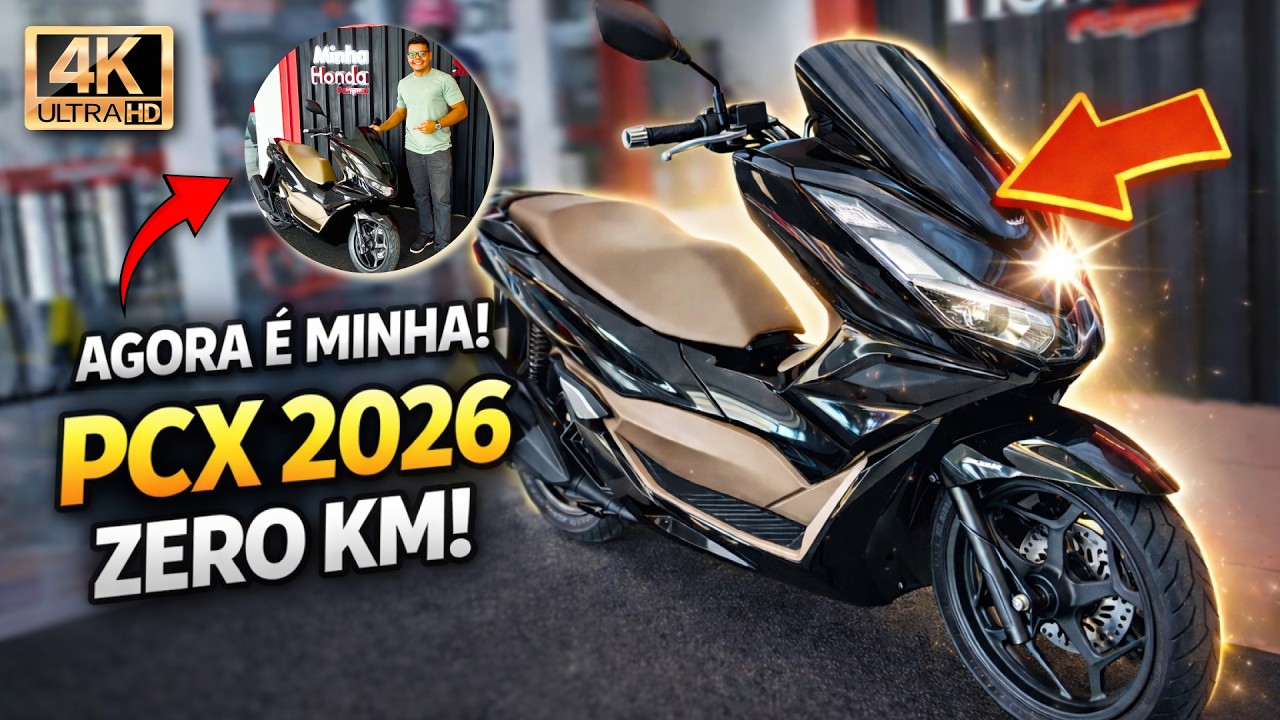 TIREI DA HONDA PCX DLX 2026 ZERO KM! *VEJA COMO FOI A RETIRADA DA CONCESSIONÁRIA*