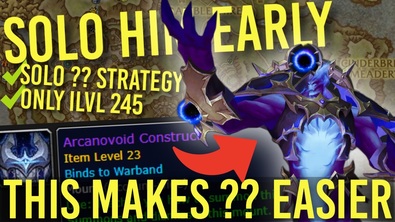 Прохождение босса Немезиды в одиночку (1 сезон, полночь) в World of Warcraft.