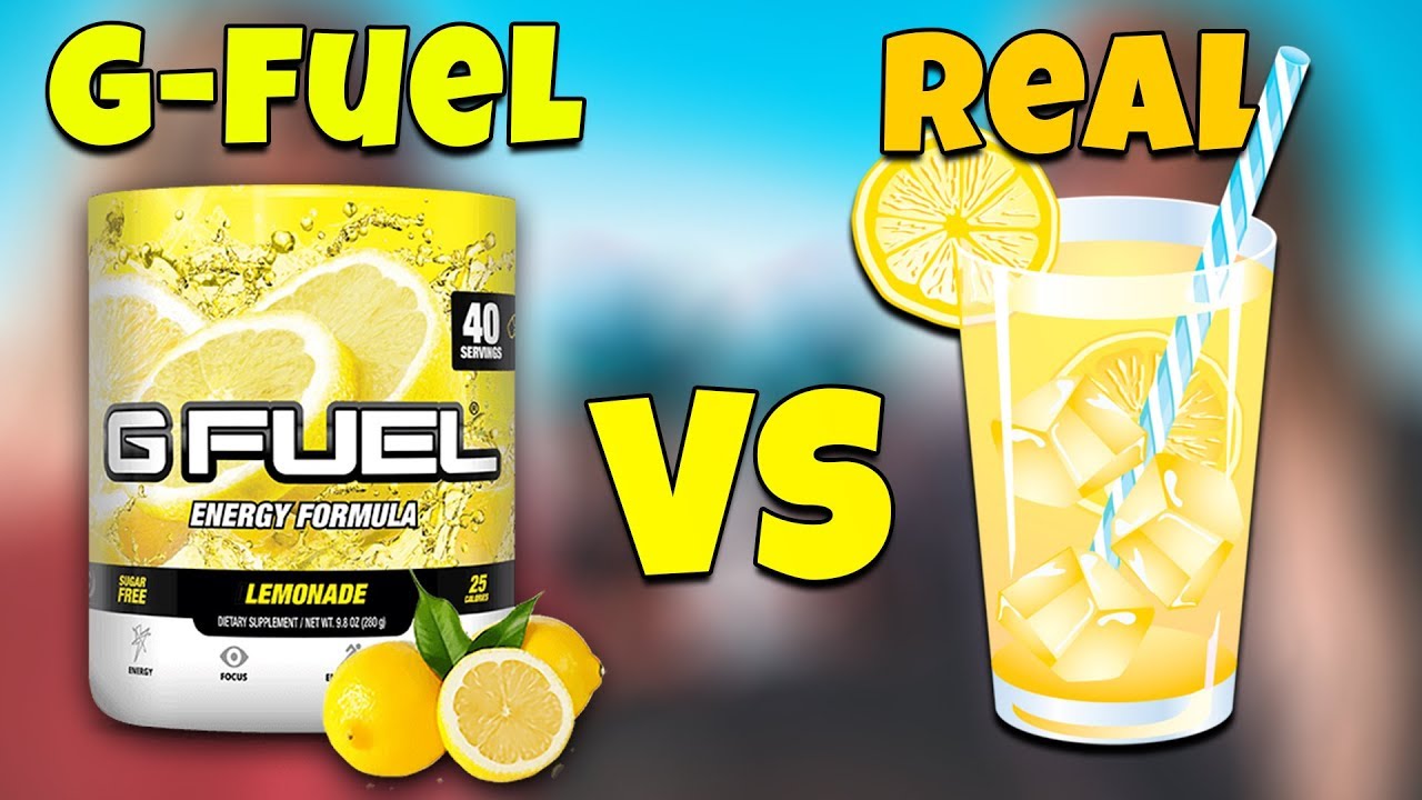 HOW CLOSE DOES (LEMONADE) G-FUEL TASTE TO REAL LEMONADE? - GAMMA LABS FLAVORS VS THE REAL THING!