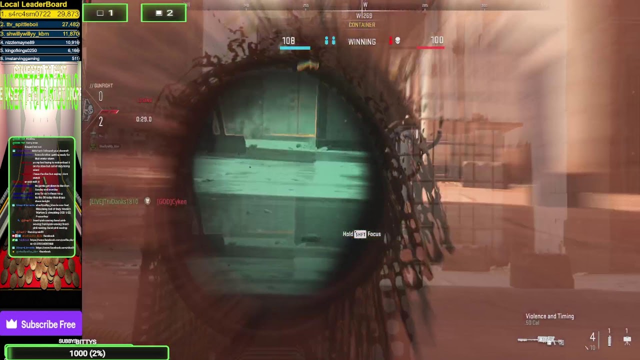 shredding COD 1/22 Fryyyydayy