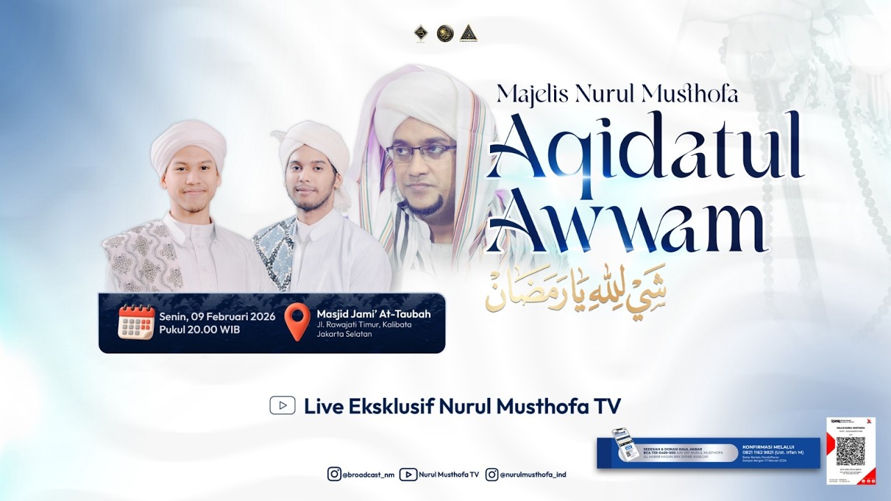 🔴 LIVE | AQIDATUL AWWAM | Masjid Jami At  Taubah - Jakarta Selatan | Senin , 09 Februari 2026