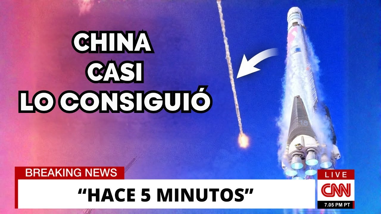 Cohete chino del tamaño del Falcon 9 casi logra aterrizar en su primer intento