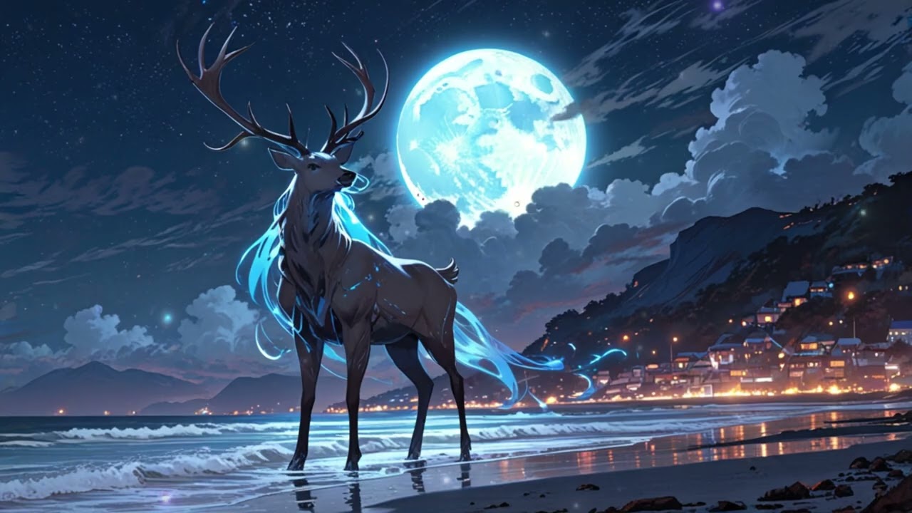 Moonlit Spirit Forest 🦌 Medieval Fantasy Music for Relaxing & Studying (1 Hour)