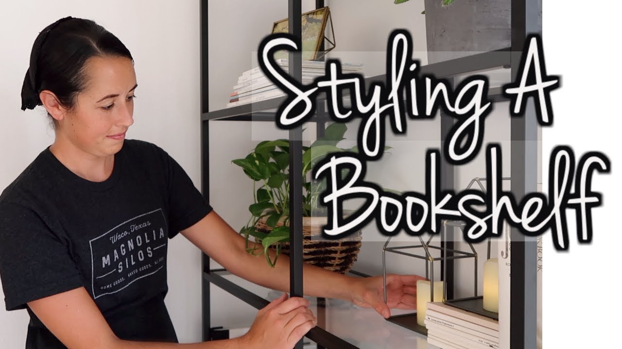 How to Style a Bookshelf | Simple Interior Design Tips | Lynette Yoder