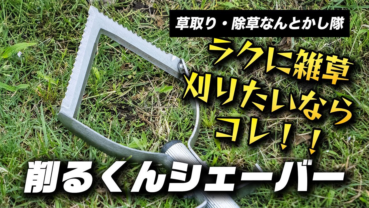 【草刈り】三角ホーより草刈りがラクになる⁉︎「削るくんシェーバー」が予想以上だった