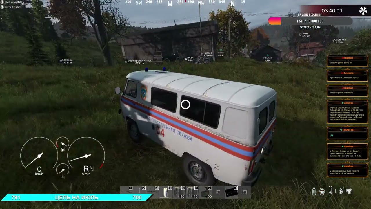 Сервер [RU] Raiden PVE кооп обзор ➤ #RaidenPVE #DayZ ч.10